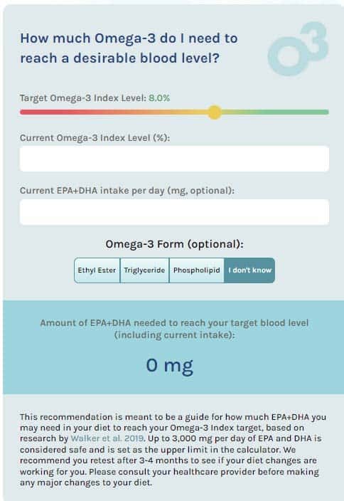 Omega-3 Index Calculator