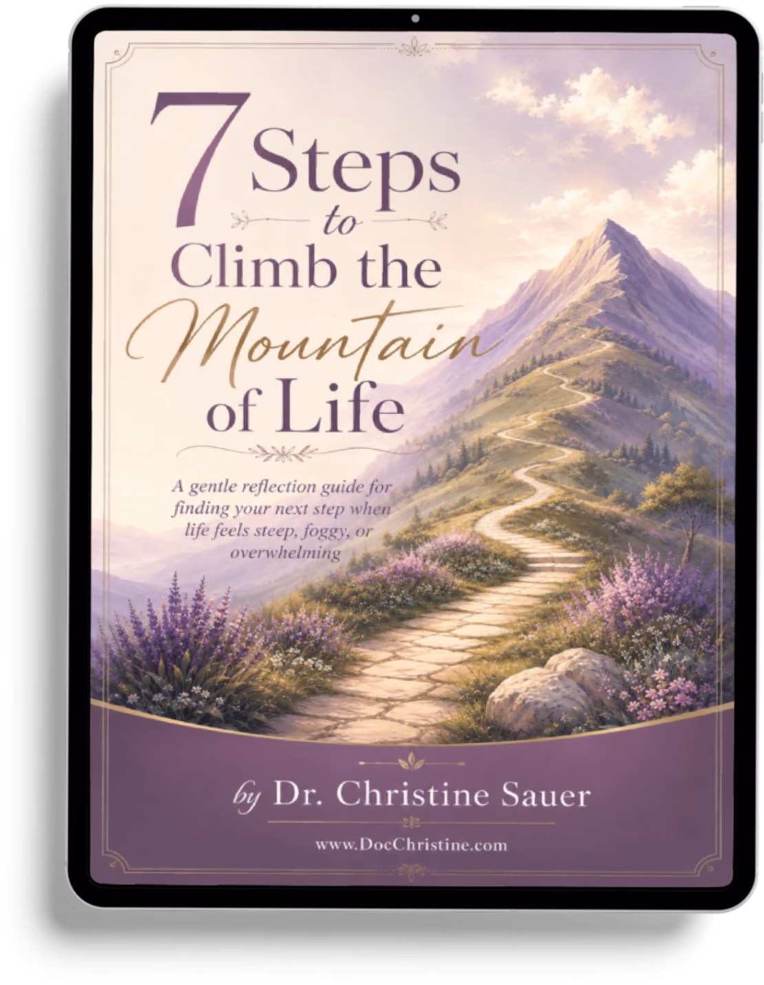 7 steps to climb the mountain of life book cover image dr christine sauer personal growth depression recovery recover your sparkle