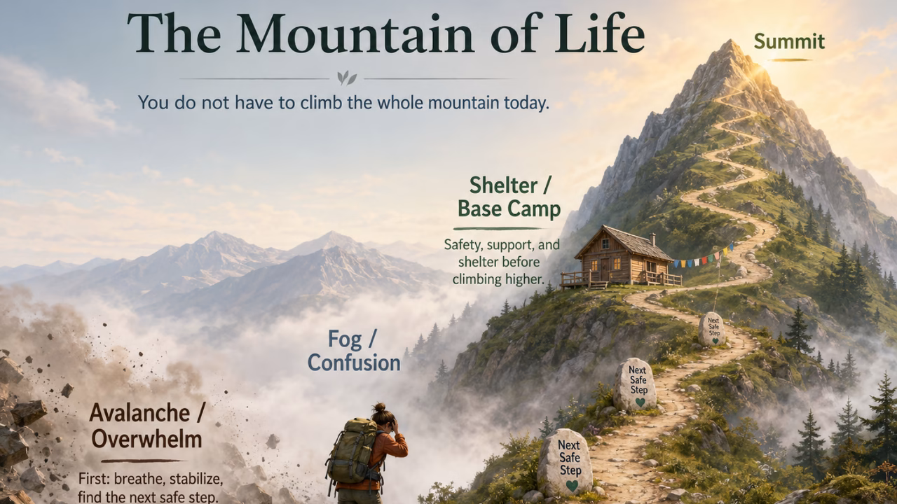 the mountain of life - a map of the human journey becoming a person while remaining human